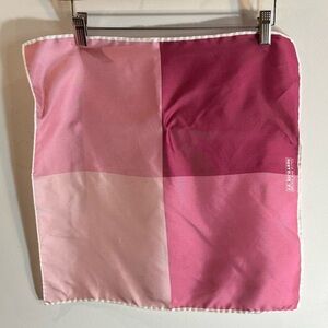 JZ RICHARDS Blazer Pocket Handkerchief 4 Shades Pink Color Block Scarf 100% Silk